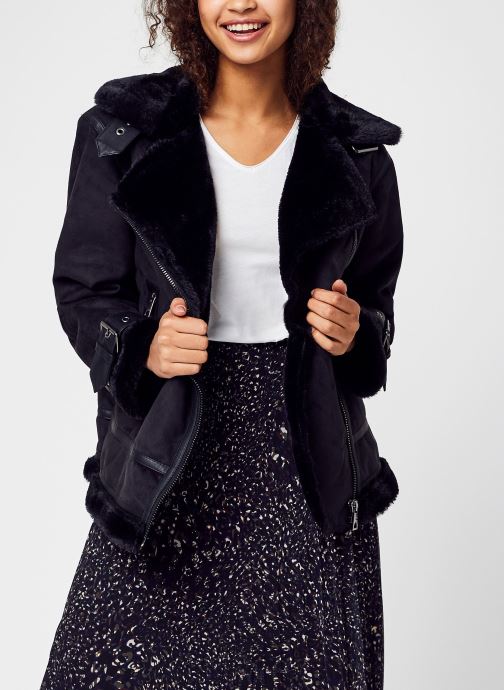 Vero Moda Vmzoi Faux Suede Sherling Jacket Petite Femme